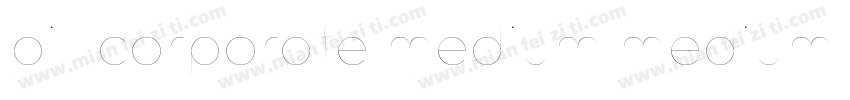 bill corporate medium medium字体转换